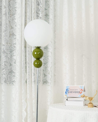 Modern Clavel Floor Lamp: Metal & Glass Design | E26/E27 Base | 5W LED