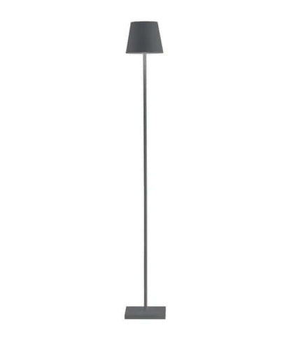 Rechargeable LED Floor Lamp - Modern Adjustable Aluminum & Acrylic Lamp - White/Black