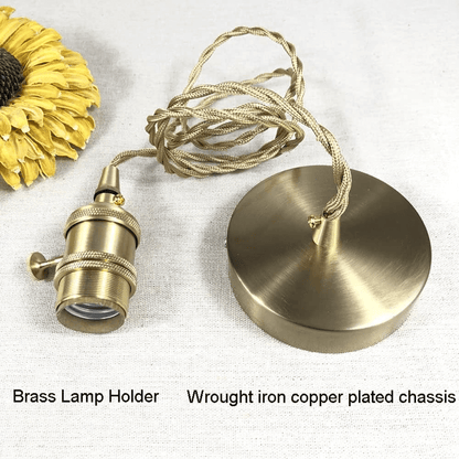 Retro Flower Glass Pendant Light for Dining Room, Vintage Hanging Lamp