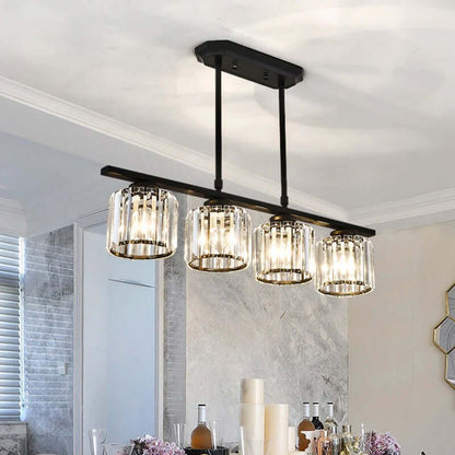Nordic Multi-Head Designer Long Glass Island Lamp - Modern Chandelier Lighting