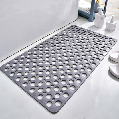 Luxury Anti-Slip Shower Mat, Mold-Resistant Bath Mat with Strong Suction Cups, Quick-Drainage, 70x38cm
