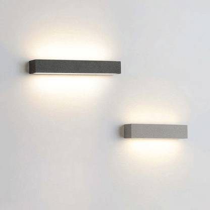 Modern Outdoor LED Wall Lamp - IP65 Waterproof, 9.4/15 Inch, Warm White Light, for Patio, Garden, Balcony