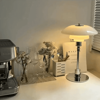 Modern Danish Designer Table Lamp with LED Light - Dimmable - 11" x 18.5"