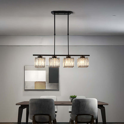 Nordic Multi-Head Designer Long Glass Island Lamp - Modern Chandelier Lighting
