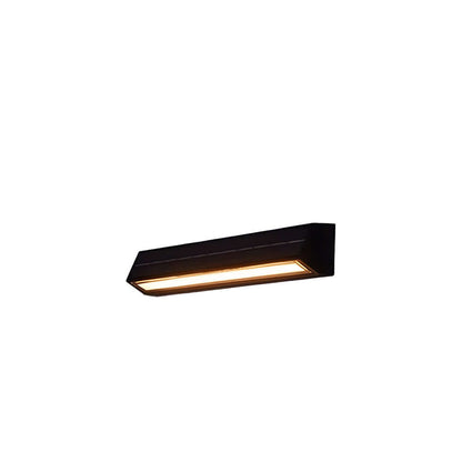 Modern Acrylic Outdoor Solar Wall Light IP65 - Weatherproof Garden, Patio, Pathway Lighting
