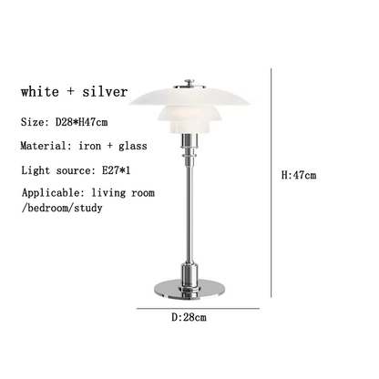 Modern Danish Designer Table Lamp with LED Light - Dimmable - 11" x 18.5"