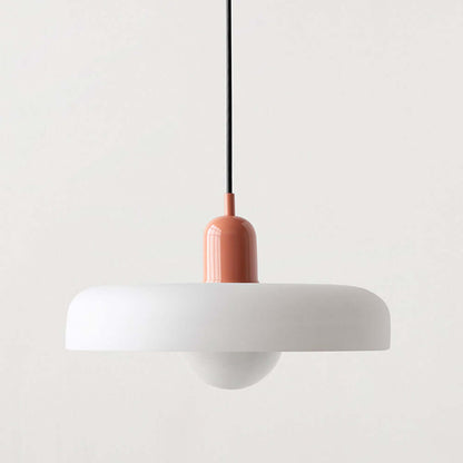 Bauhaus Style Stained Glass Pendant Light - 18/22/25/35CM - G9 - White/Orange/Green