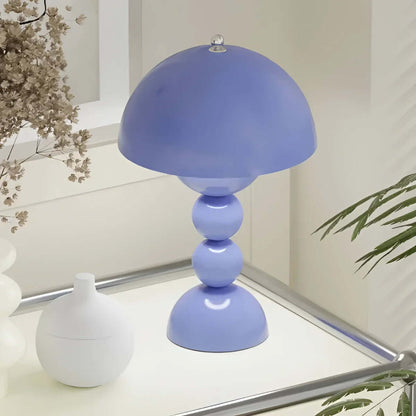 Vintage Mid-Century Modern Mushroom Lamp - Retro Acrylic Dome Light for Table & Desk