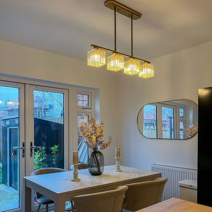 Nordic Multi-Head Designer Long Glass Island Lamp - Modern Chandelier Lighting