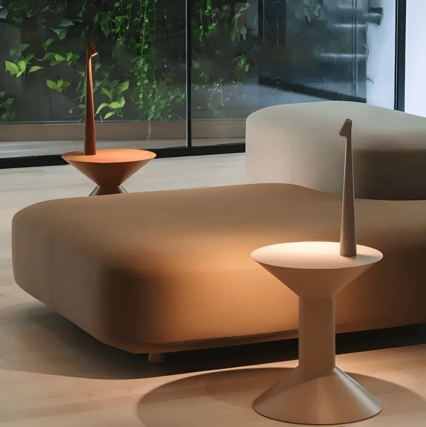 Nordic Minimalist LED Desk Lamp | Rechargeable | Dimmable | Touch Control | 35/45cm