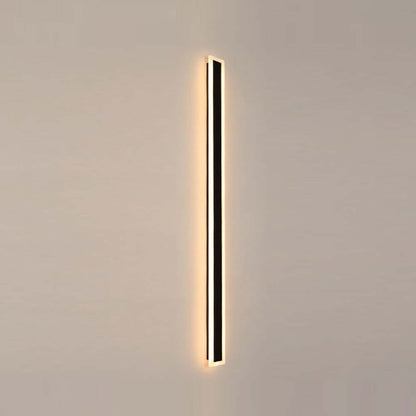 IP65 Modern Minimalist LED Outdoor Wall Light, Black Acrylic, Weatherproof