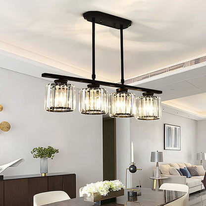 Nordic Multi-Head Designer Long Glass Island Lamp - Modern Chandelier Lighting