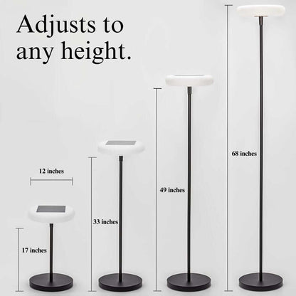 Signature Outdoor Solar Lamp - Metal & Acrylic - IP65 - Dia 12" x H 68"