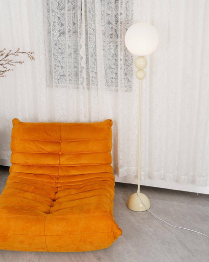 Modern Clavel Floor Lamp: Metal & Glass Design | E26/E27 Base | 5W LED