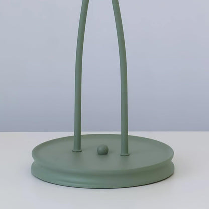 Calla Lily Flower Floor Lamp - Elegant Green Matte Finish with Delicate White Flowers