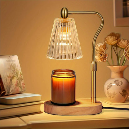 Cozy Dimmable Candle Warmer Lamp with Adjustable Height & Timer
