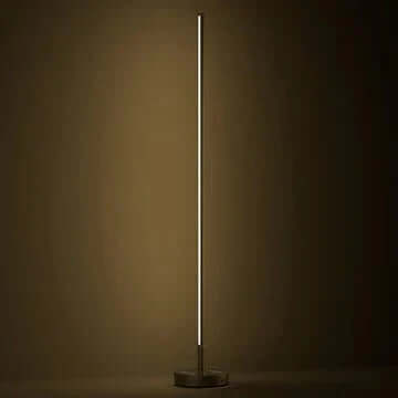 Modern Outdoor Solar Floor Lamp - 52.4" Tall LED Solar Powered Lamp for Patio, Garden, or Outdoor Living Area