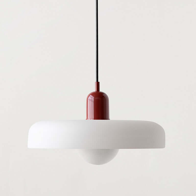 Bauhaus Style Stained Glass Pendant Light - 18/22/25/35CM - G9 - White/Orange/Green